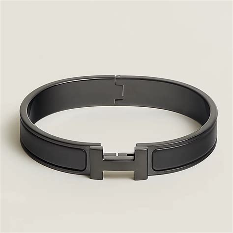 hermes black bracelet with buckle|hermes bracelets enamel.